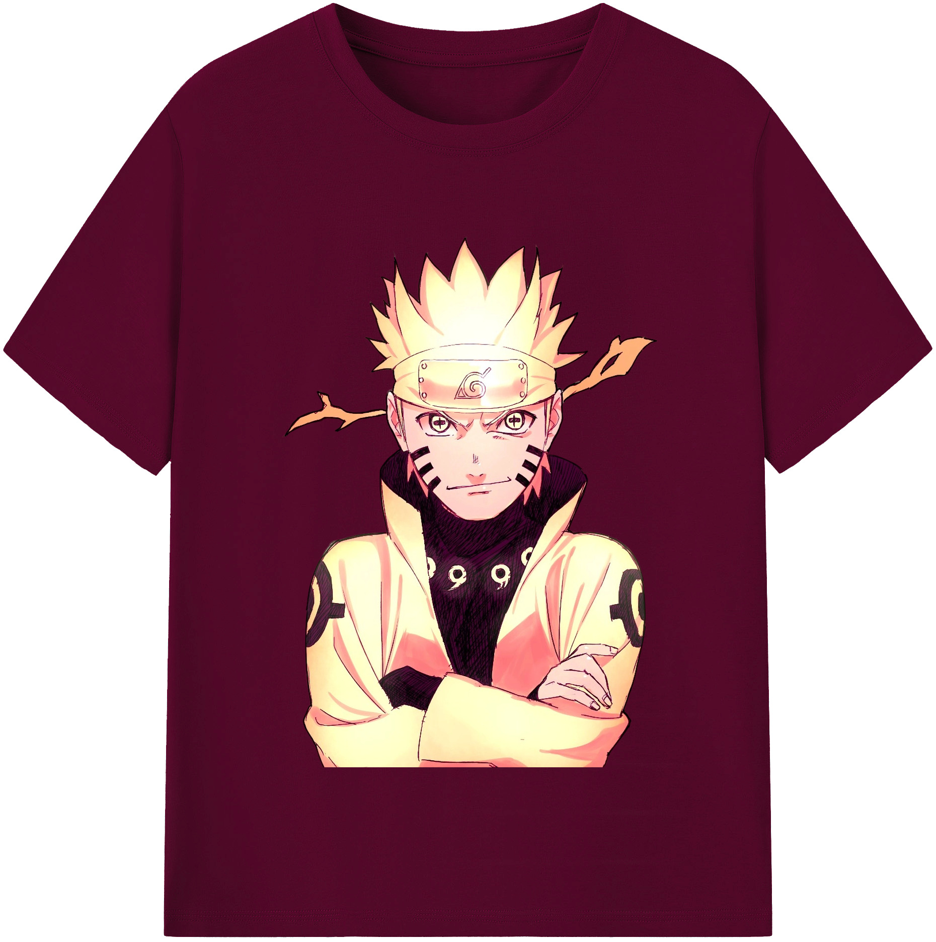 （画像用） NARUTO -ナルト- うずまき ナルト Uzumaki Naruto レディースカジュアルプリントTシャツ（綿100％）